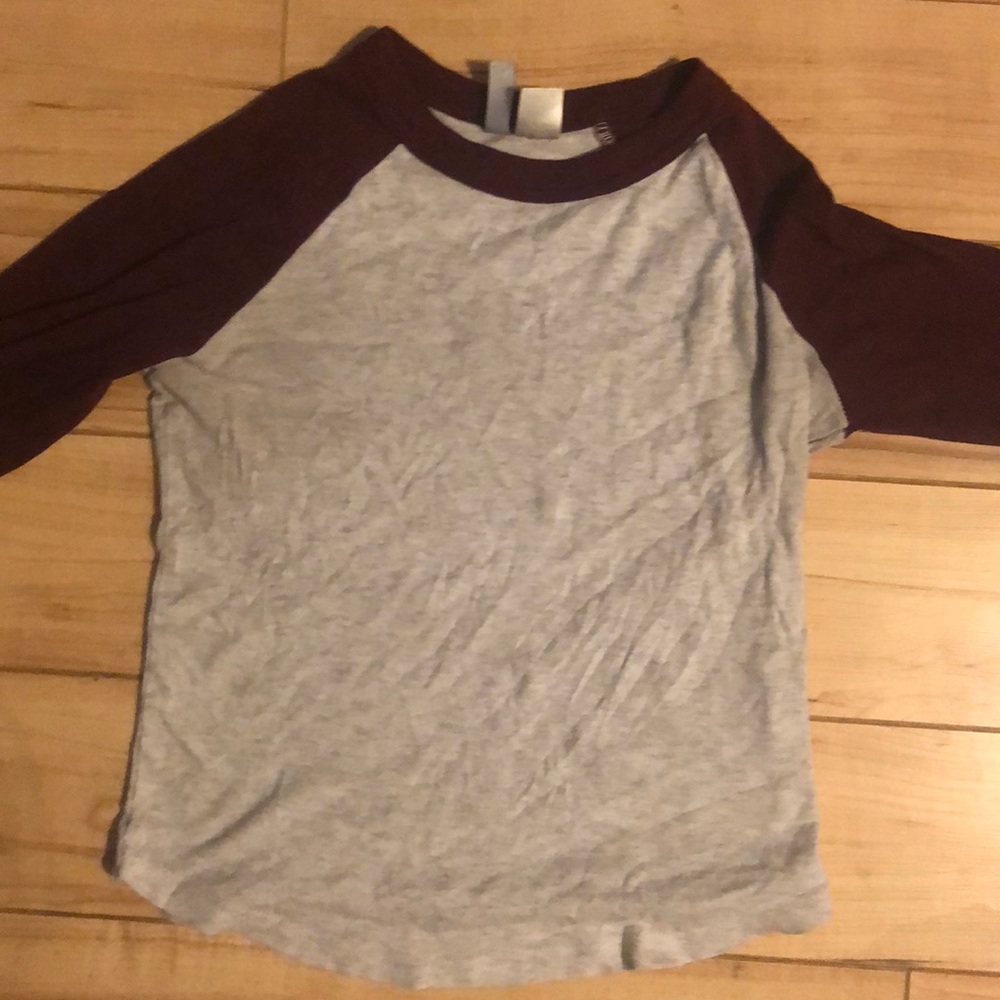 baseball t, shoulder length arms